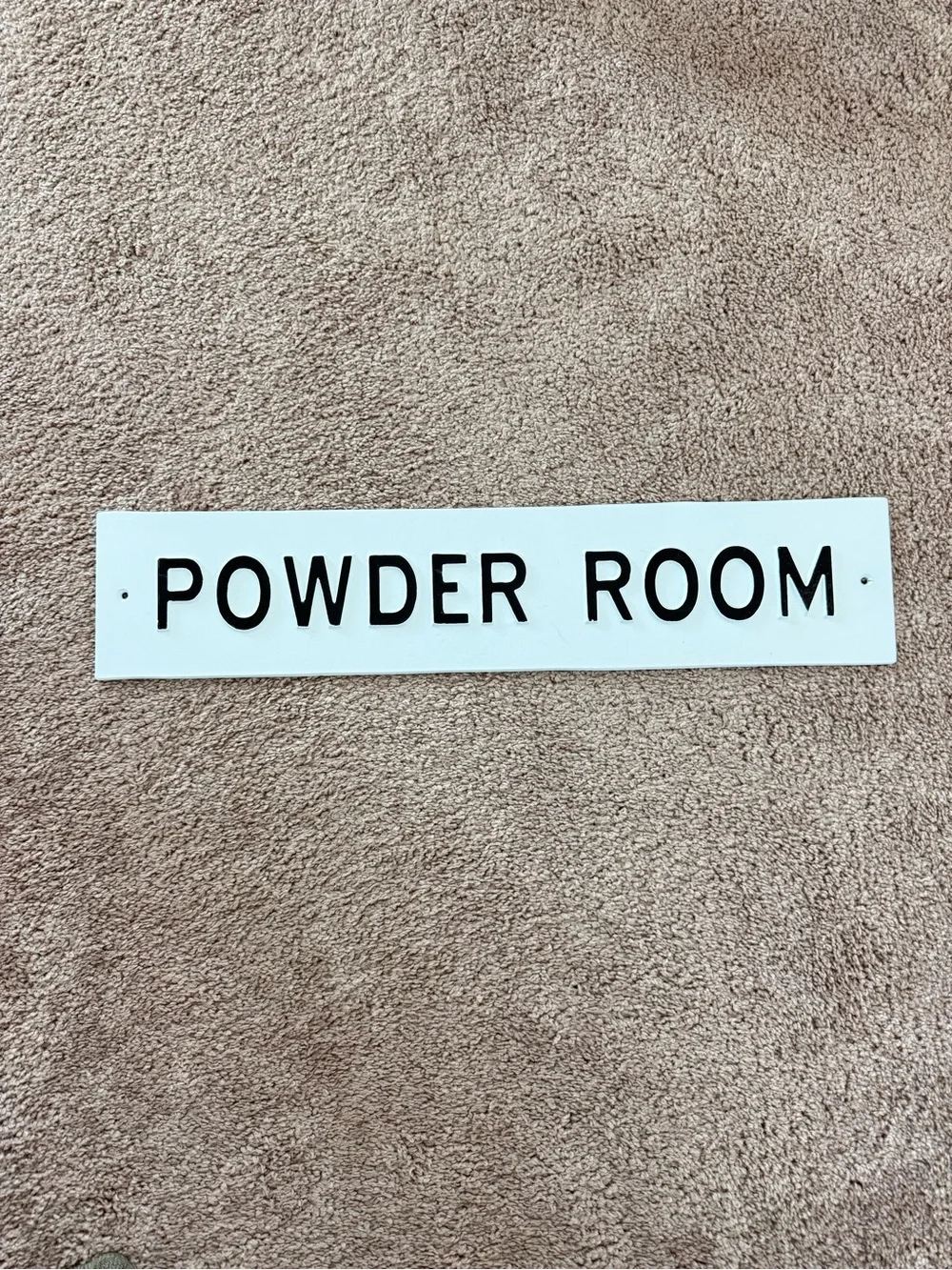 Hearth and hand Powder room bathroom sign